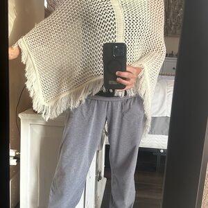 Elegant Cream Women's Poncho